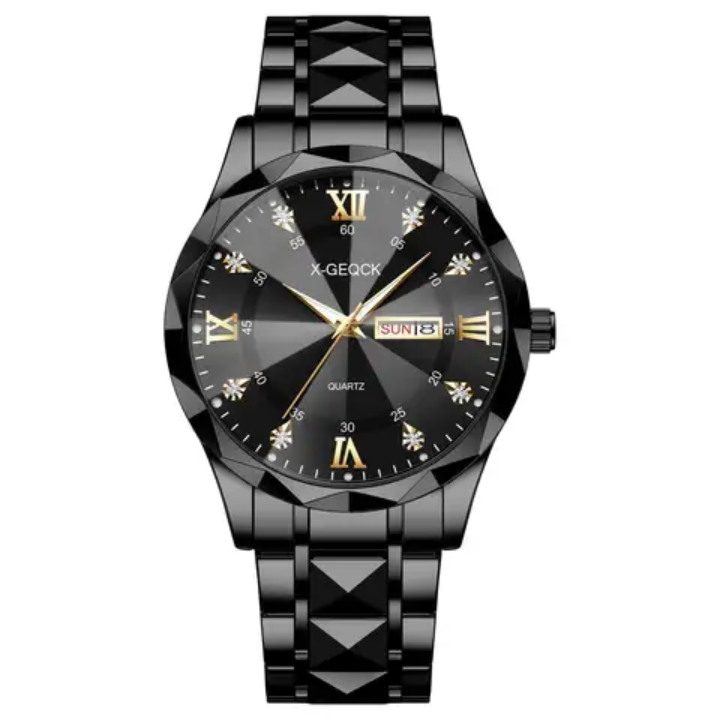 Montre Homme Luxe – Quartz  Acier Inoxydable. Cliquez pour commendé